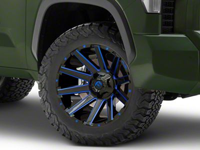 Fuel Wheels Contra Gloss Black with Blue Tinted Clear 6-Lug Wheel; 20x9; 20mm Offset (22-24 Tundra)