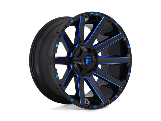 Fuel Wheels Contra Gloss Black with Blue Tinted Clear 5-Lug Wheel; 20x9; 20mm Offset (14-21 Tundra)