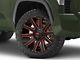 Fuel Wheels Contra Gloss Black with Red Tinted Clear 6-Lug Wheel; 22x12; -43mm Offset (22-24 Tundra)