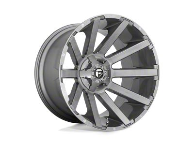 Fuel Wheels Contra Platinum Brushed Gunmetal with Tinted Clear 5-Lug Wheel; 20x10; -18mm Offset (14-21 Tundra)