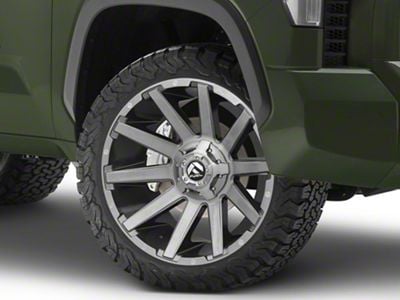 Fuel Wheels Contra Platinum Brushed Gunmetal with Tinted Clear 6-Lug Wheel; 22x12; -43mm Offset (22-24 Tundra)