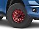 Fuel Wheels Covert Candy Red with Black Bead Ring 5-Lug Wheel; 17x9; -12mm Offset (14-21 Tundra)