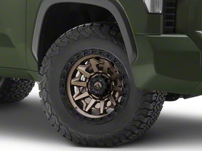 Fuel Wheels Covert Matte Bronze with Black Bead Ring 6-Lug Wheel; 18x9; -12mm Offset (22-24 Tundra)