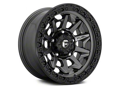 Fuel Wheels Covert Matte Gunmetal with Black Bead Ring 5-Lug Wheel; 20x9; 1mm Offset (14-21 Tundra)