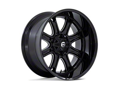 Fuel Wheels Darkstar Gloss Black Milled 6-Lug Wheel; 20x10; -18mm Offset (22-24 Tundra)