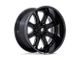 Fuel Wheels Darkstar Gloss Black Milled 6-Lug Wheel; 20x10; -18mm Offset (22-24 Tundra)