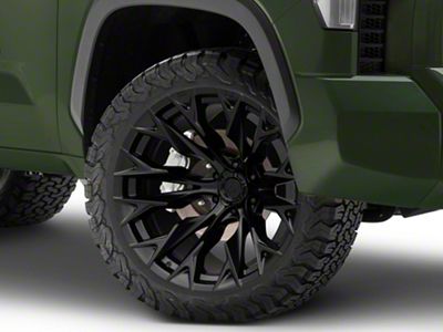 Fuel Wheels Flame Blackout 6-Lug Wheel; 22x12; -44mm Offset (22-24 Tundra)