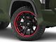 Fuel Wheels Fusion Forged Catalyst Matte Black with Candy Red Lip 6-Lug Wheel; 22x10; -18mm Offset (22-24 Tundra)