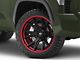 Fuel Wheels Fusion Forged Catalyst Matte Black with Candy Red Lip 6-Lug Wheel; 22x12; -44mm Offset (22-24 Tundra)