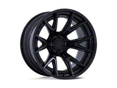 Fuel Wheels Fusion Forged Catalyst Matte Black with Gloss Black Lip 6-Lug Wheel; 22x12; -44mm Offset (22-24 Tundra)