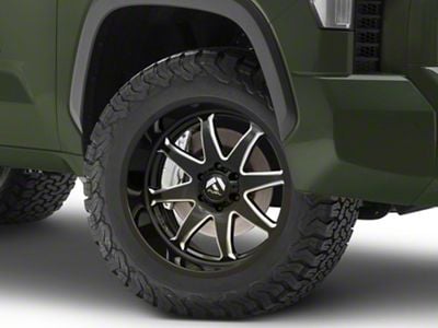 Fuel Wheels Hammer Gloss Black Milled 6-Lug Wheel; 20x9; 1mm Offset (22-24 Tundra)