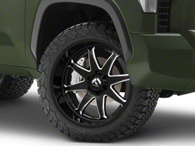 Fuel Wheels Hammer Gloss Black Milled 6-Lug Wheel; 22x10; -18mm Offset (22-24 Tundra)