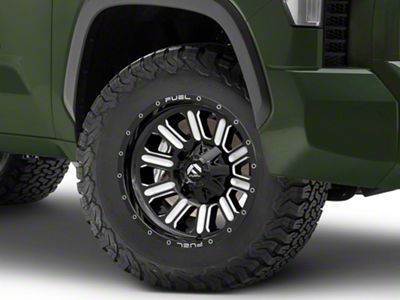 Fuel Wheels Hardline Gloss Black Milled 6-Lug Wheel; 18x9; 20mm Offset (22-24 Tundra)