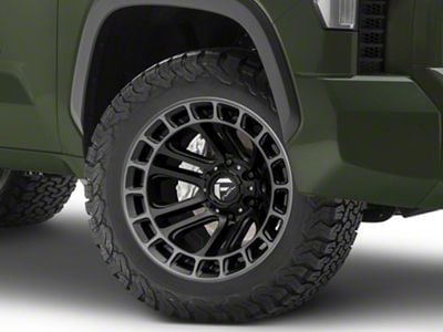 Fuel Wheels Heater Matte Black Double Dark Tint Machined 6-Lug Wheel; 20x10; -18mm Offset (22-24 Tundra)
