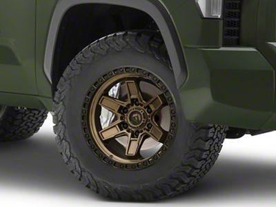 Fuel Wheels Kicker Matte Bronze with Black Bead Ring 6-Lug Wheel; 18x9; 1mm Offset (22-24 Tundra)