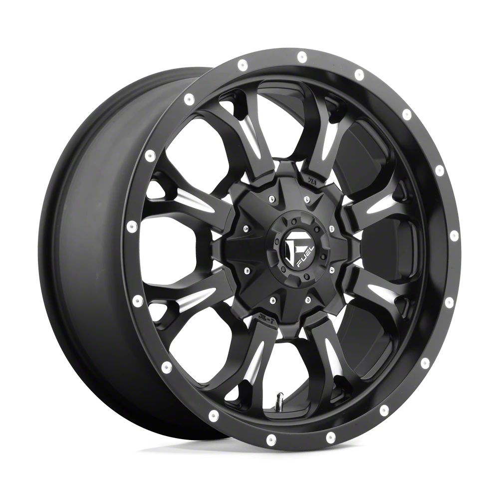 Fuel Wheels Tundra Krank Matte Black Milled 6-Lug Wheel; 20x9; 20mm ...