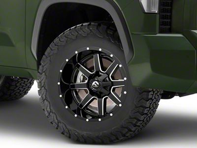 Fuel Wheels Maverick Gloss Black Milled 6-Lug Wheel; 18x9; 20mm Offset (22-24 Tundra)