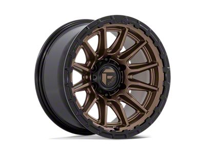 Fuel Wheels Piston Matte Bronze with Gloss Black Lip 6-Lug Wheel; 22x10; -18mm Offset (22-24 Tundra)