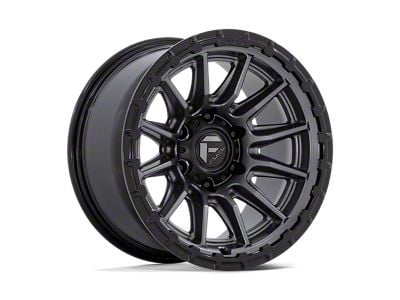 Fuel Wheels Piston Matte Gunmetal with Gloss Black Lip 6-Lug Wheel; 22x10; -18mm Offset (22-24 Tundra)