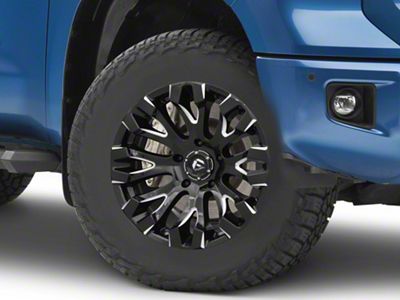Fuel Wheels Quake Gloss Black Milled 5-Lug Wheel; 18x9; 1mm Offset (14-21 Tundra)