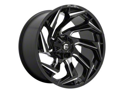 Fuel Wheels Reaction Gloss Black Milled 5-Lug Wheel; 18x9; 1mm Offset (07-13 Tundra)