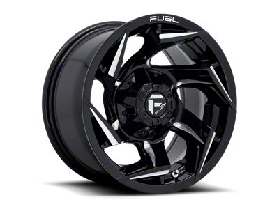 Fuel Wheels Reaction Gloss Black Milled 5-Lug Wheel; 20x9; 1mm Offset (07-13 Tundra)