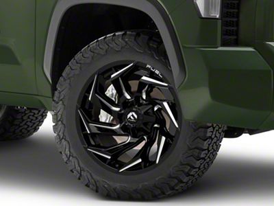 Fuel Wheels Reaction Gloss Black Milled 6-Lug Wheel; 20x9; 20mm Offset (22-24 Tundra)