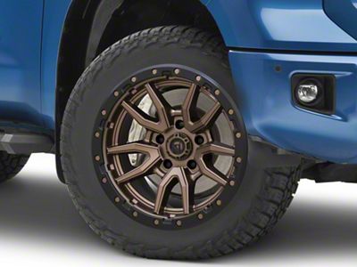 Fuel Wheels Rebel Matte Bronze with Black Bead Ring 5-Lug Wheel; 20x10; -18mm Offset (14-21 Tundra)