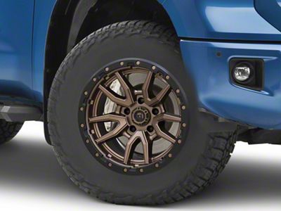 Fuel Wheels Rebel Matte Bronze with Black Bead Ring 5-Lug Wheel; 18x9; 20mm Offset (14-21 Tundra)