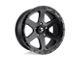 Fuel Wheels Ripper Matte Black with Gloss Black Lip 5-Lug Wheel; 18x9; 20mm Offset (14-21 Tundra)