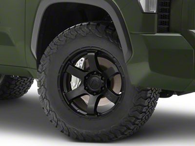 Fuel Wheels Rush Satin Black 6-Lug Wheel; 18x9; 20mm Offset (22-24 Tundra)