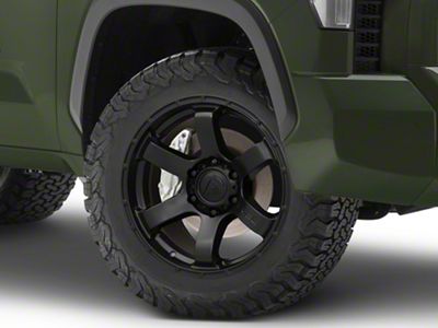 Fuel Wheels Rush Satin Black 6-Lug Wheel; 20x9; 1mm Offset (22-24 Tundra)