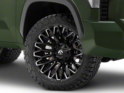 Fuel Wheels Strike Gloss Black Milled 6-Lug Wheel; 22x10; -18mm Offset (22-24 Tundra)