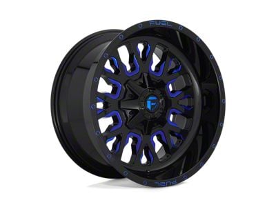 Fuel Wheels Stroke Gloss Black with Blue Tinted Clear 6-Lug Wheel; 18x9; 1mm Offset (22-24 Tundra)