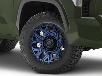 Fuel Wheels Traction Dark Blue with Black Ring 6-Lug Wheel; 20x10; -18mm Offset (22-24 Tundra)