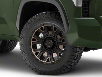 Fuel Wheels Traction Matte Black with Double Dark Tint 6-Lug Wheel; 20x9; 1mm Offset (22-24 Tundra)