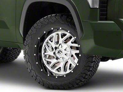 Fuel Wheels Triton Chrome with Gloss Black Lip 6-Lug Wheel; 20x10; -19mm Offset (22-24 Tundra)