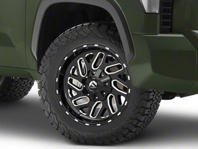 Fuel Wheels Triton Gloss Black Milled 6-Lug Wheel; 20x9; 1mm Offset (22-24 Tundra)