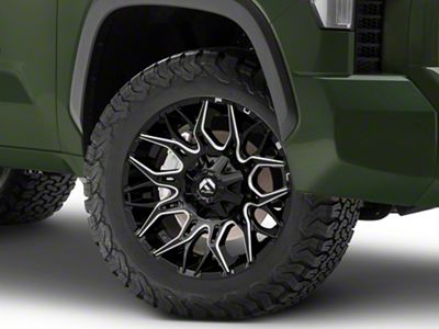 Fuel Wheels Twitch Gloss Black Milled 6-Lug Wheel; 20x10; -18mm Offset (22-24 Tundra)