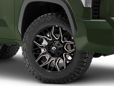 Fuel Wheels Twitch Gloss Black Milled 6-Lug Wheel; 20x9; 1mm Offset (22-24 Tundra)