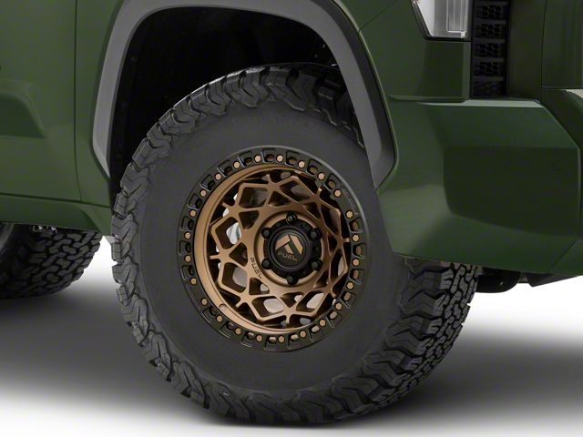 Fuel Wheels Unit Bronze with Matte Black Ring 6-Lug Wheel; 17x9; 1mm Offset (22-24 Tundra)