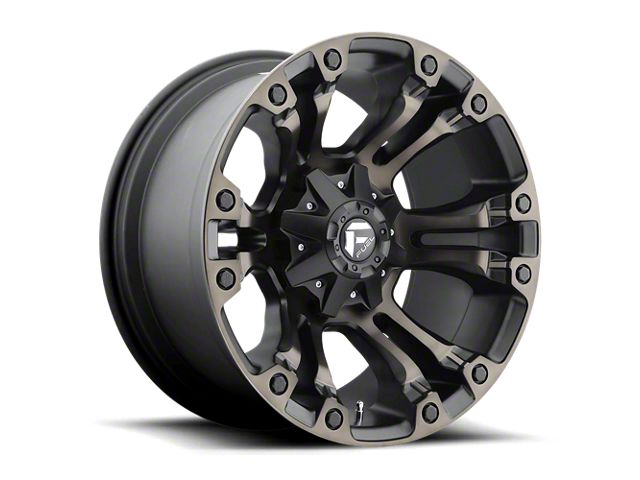 Fuel Wheels Vapor Matte Black Double Dark Tint 5-Lug Wheel; 20x9; 20mm Offset (14-21 Tundra)