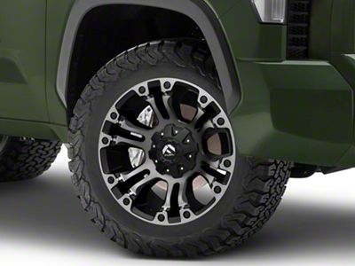 Fuel Wheels Vapor Matte Black with Gray Tint 6-Lug Wheel; 18x9; 1mm Offset (22-24 Tundra)