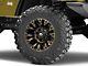 Fuel Wheels Vapor Matte Black Machined Wheel; 17x9; 1mm Offset (97-06 Jeep Wrangler TJ)