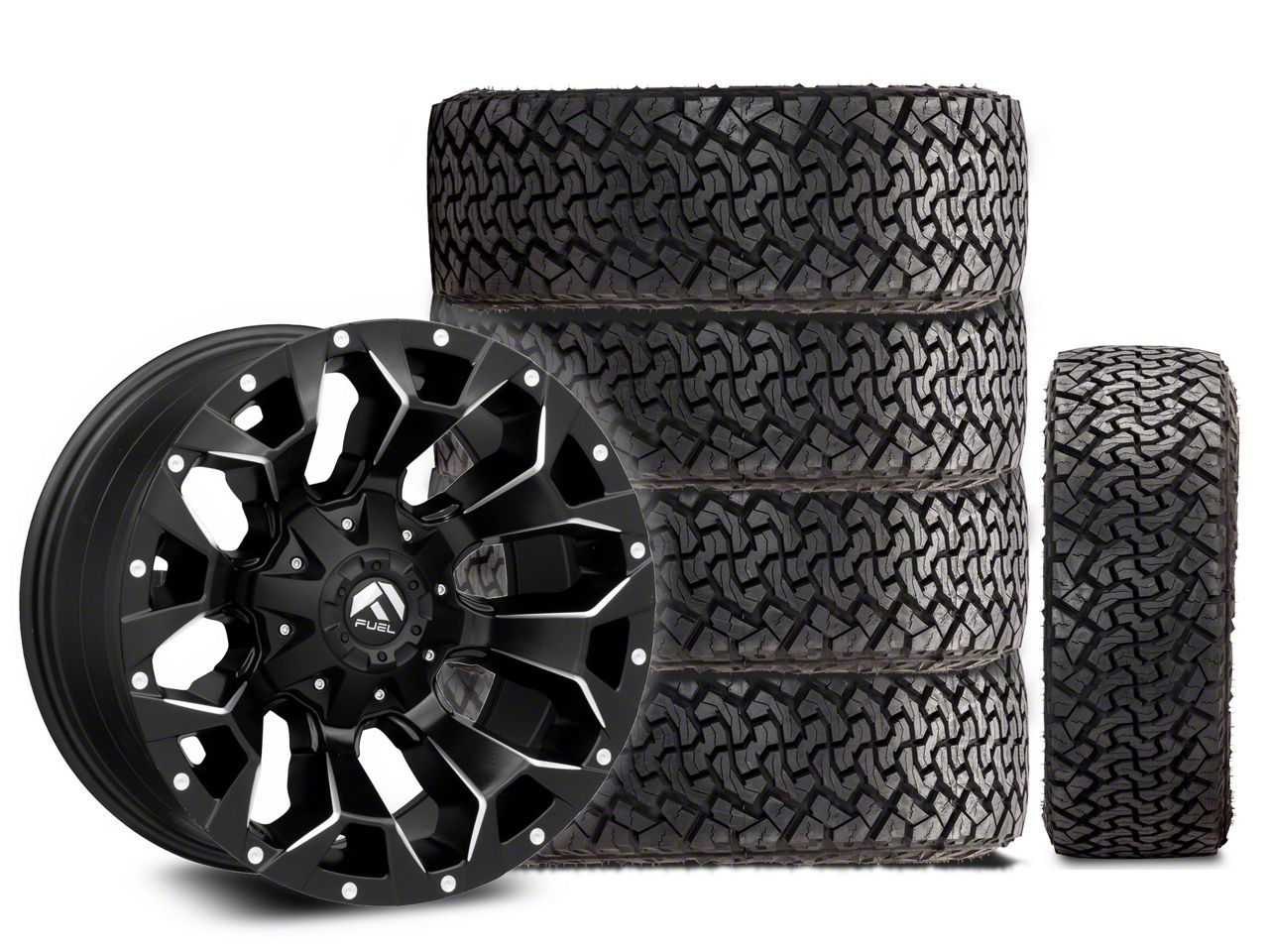 Jeep Wrangler 18x9 Fuel Assault Wheel & 35in 35x12.50R18 Venom Power ...