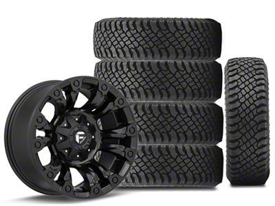 18x9 Fuel Vapor Wheel & 35in 35x12.50R18 Atturo All-Terrain Trail Blade X/T Tire Package; Set of 5 (18-25 Jeep Wrangler JL)