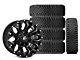 17x9 Fuel Assault Wheel & 35in Atturo All-Terrain Trail Blade X/T Tire Package; Set of 5 (07-18 Jeep Wrangler JK)