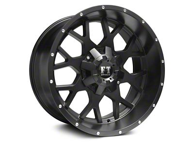 Full Throttle Off Road FT0151 Satin Black 6-Lug Wheel; 17x9; -12mm Offset (03-09 4Runner)