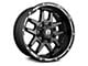 Full Throttle Off Road FT6 Satin Black Machined Undercut 6-Lug Wheel; 20x10; -24mm Offset (03-09 4Runner)