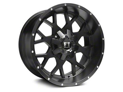 Full Throttle Off Road FT0151 Satin Black 6-Lug Wheel; 20x9; -12mm Offset (04-15 Titan)